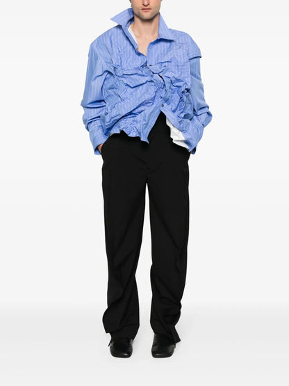 Wool Tapered Trousers