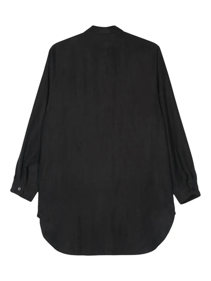 Long-Sleeve Silk Shirt