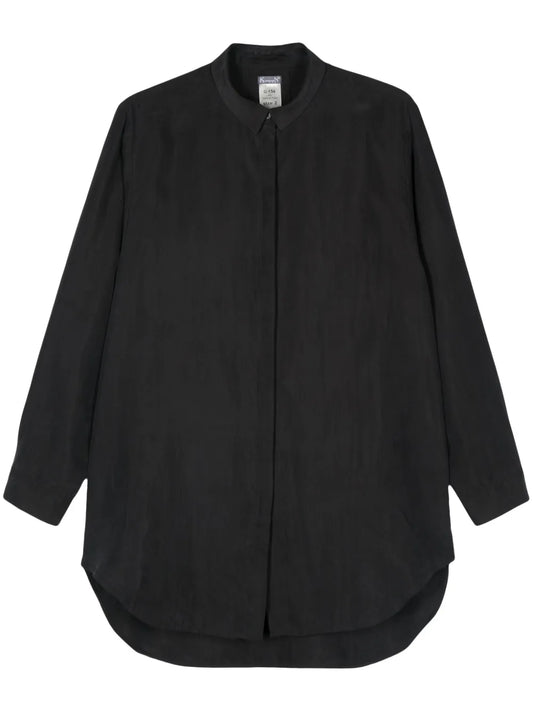 Long-Sleeve Silk Shirt