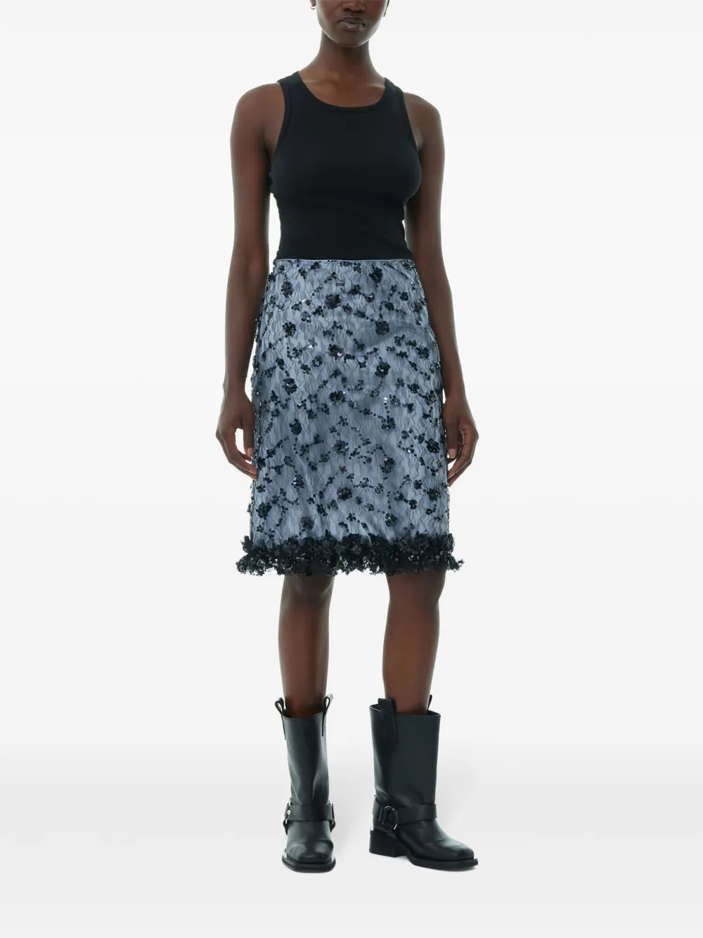 Sequinned Tulle Skirt