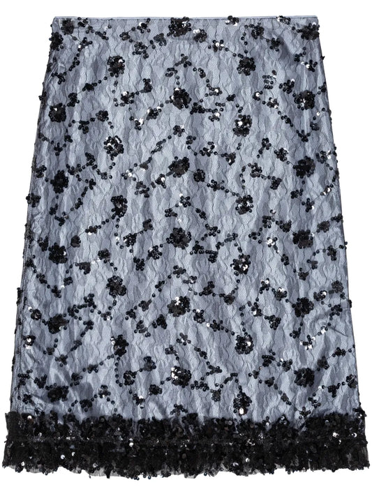 Sequinned Tulle Skirt