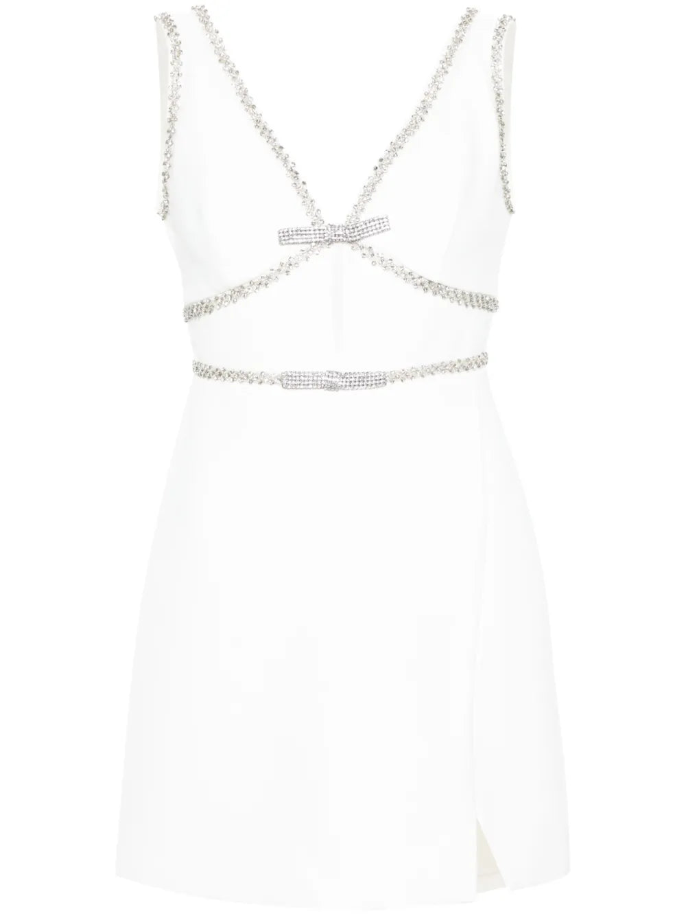 Crystal-Embellished Mini Dress