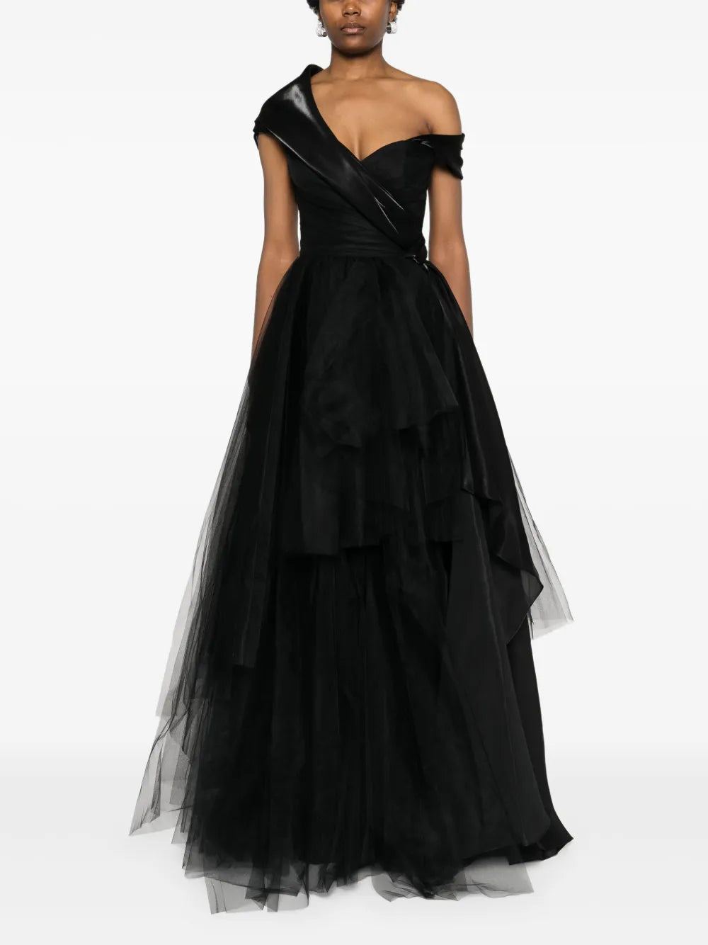 Off-Shoulder Asymmetric Dress