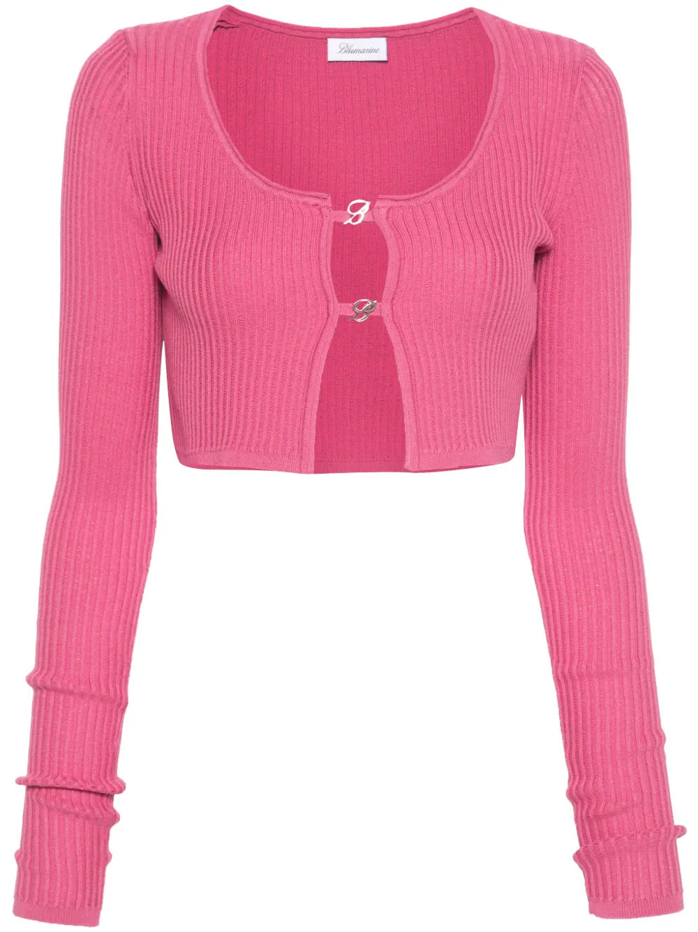 Logo-Plaque Cropped Cardigan