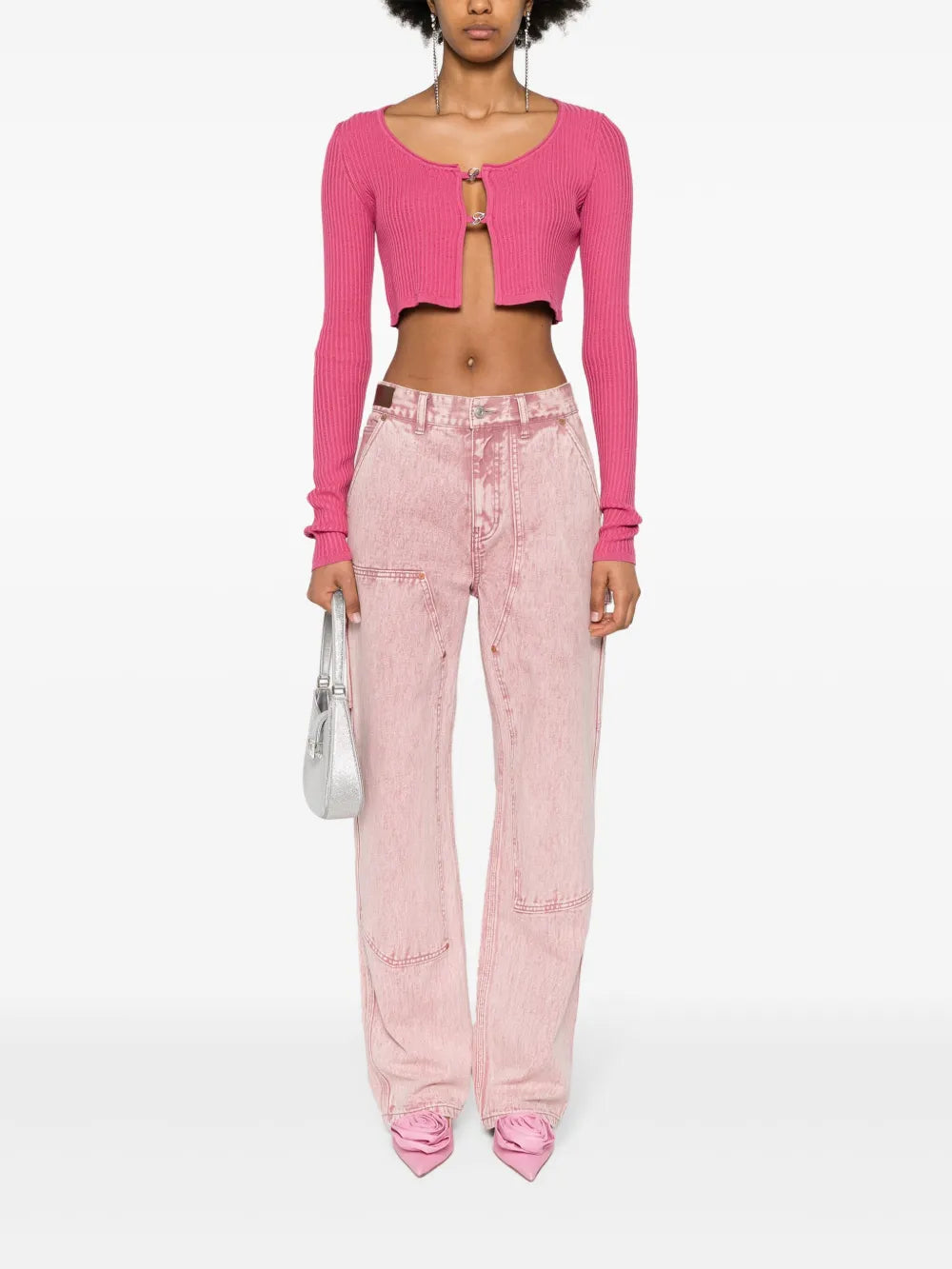 Logo-Plaque Cropped Cardigan