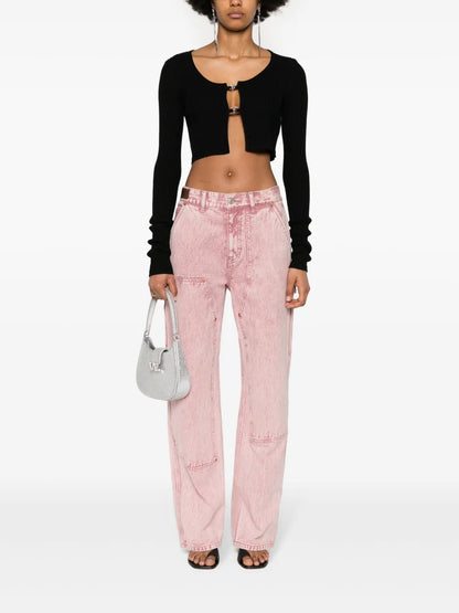 Logo-Plaque Cropped Cardigan