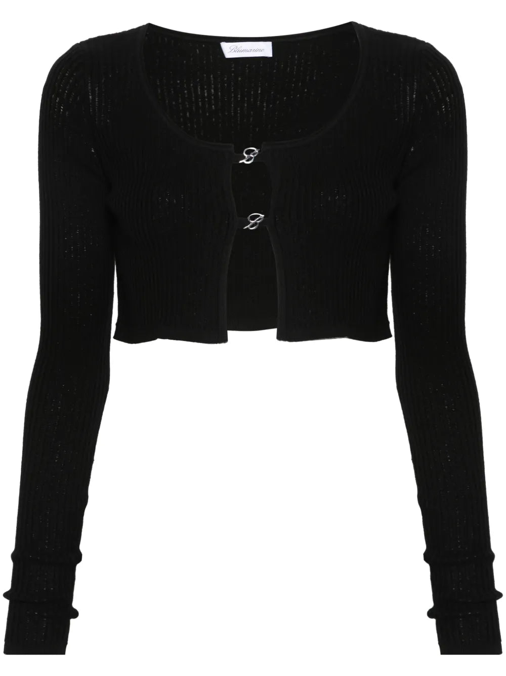 Logo-Plaque Cropped Cardigan
