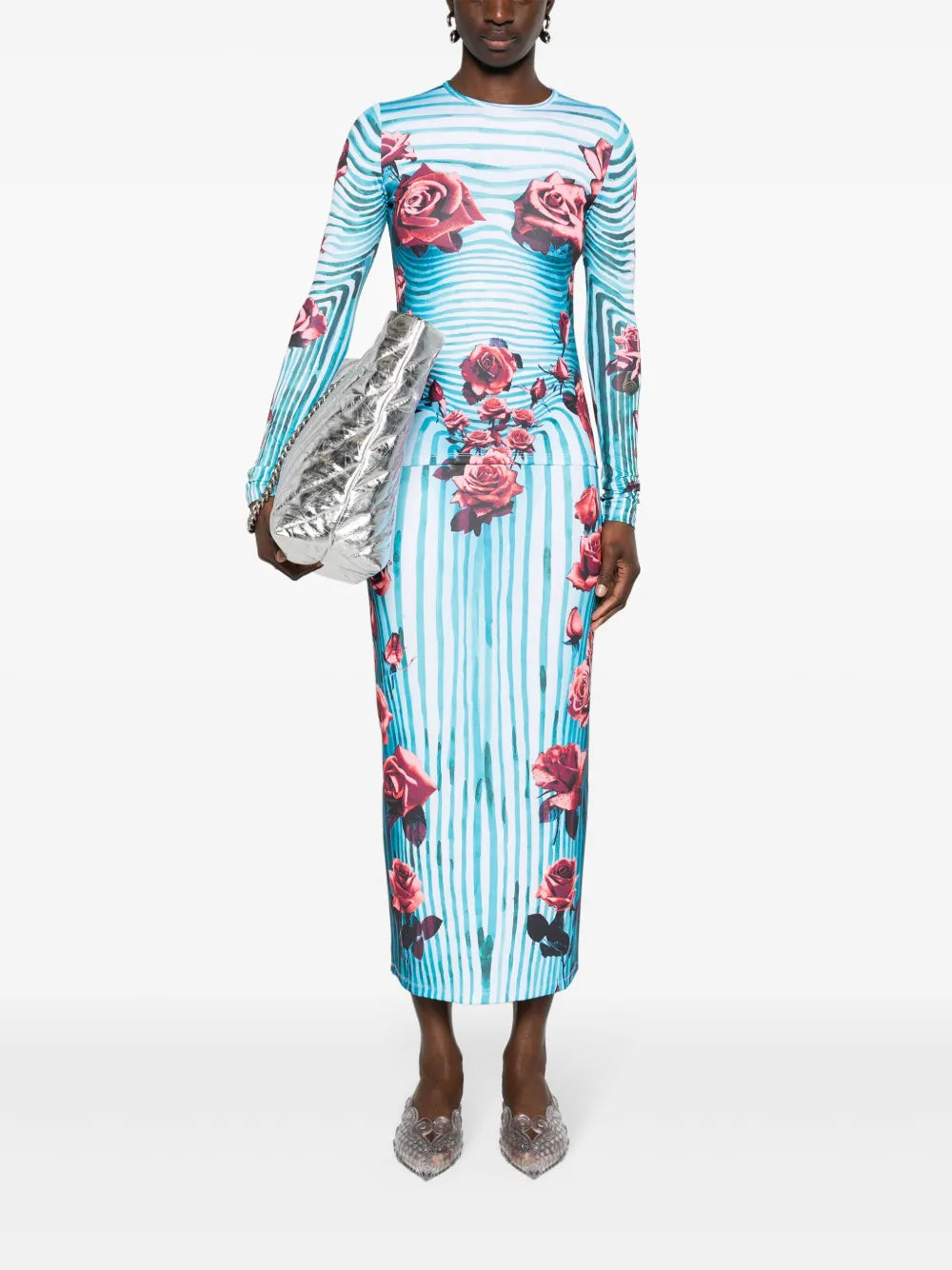 Morphing Floral-Print Top