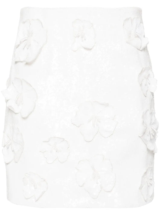 Sequinned Mid-Rise Miniskirt