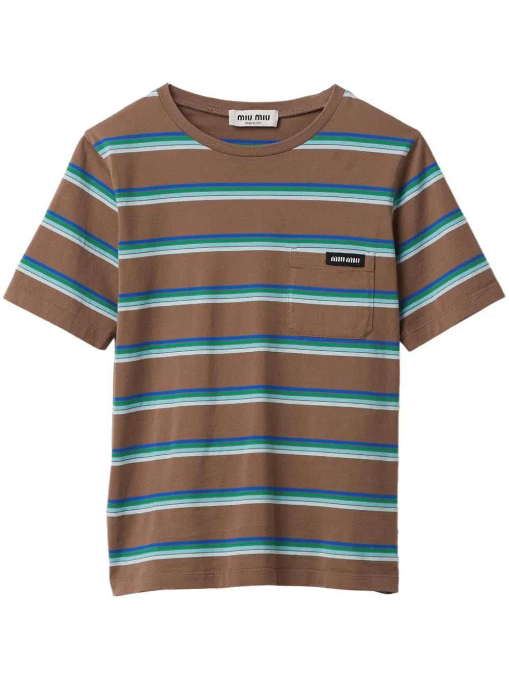 Logo-Patch Striped T-Shirt