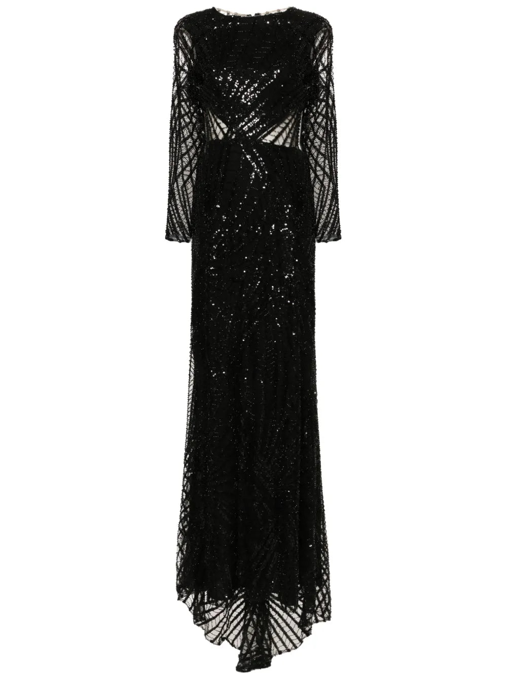 Sequinned Mesh Gown