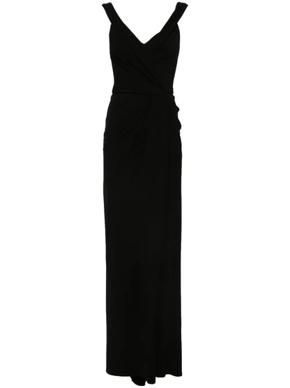 Off-Shoulder Draped Gown