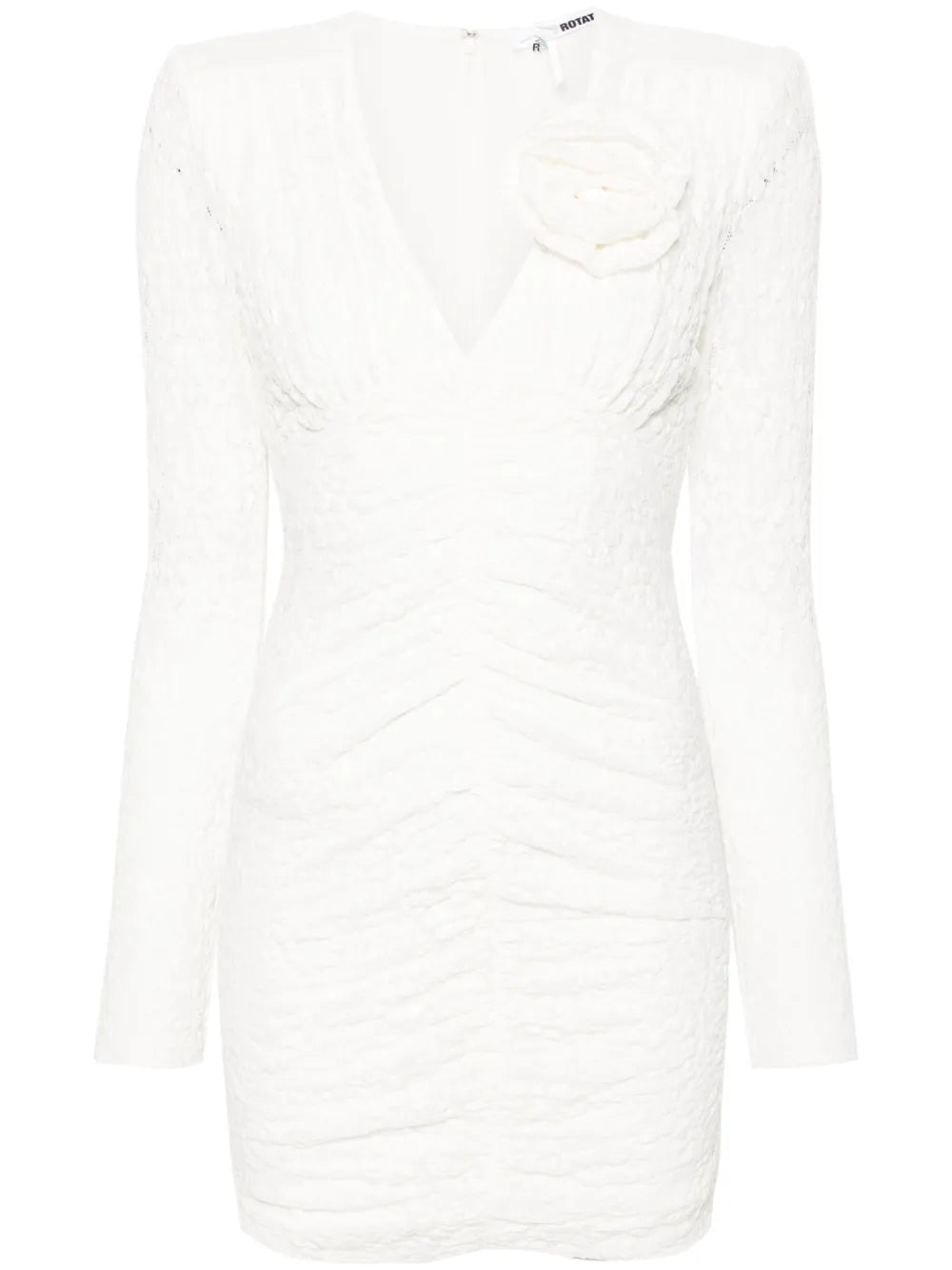 Floral-Lace Pattern Minidress