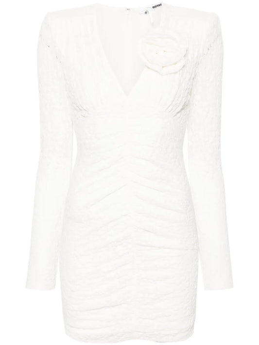 Floral-Lace Pattern Minidress