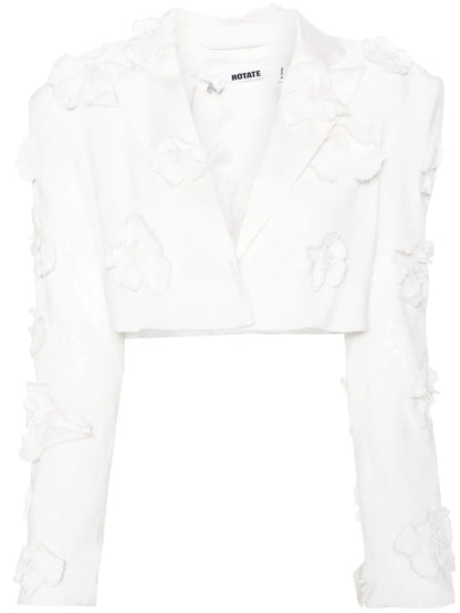 Sequinned Cropped Blazer