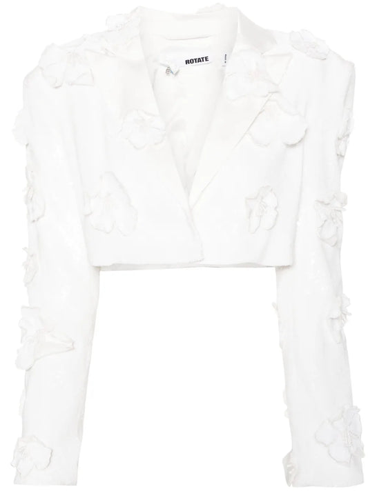 Sequinned Cropped Blazer