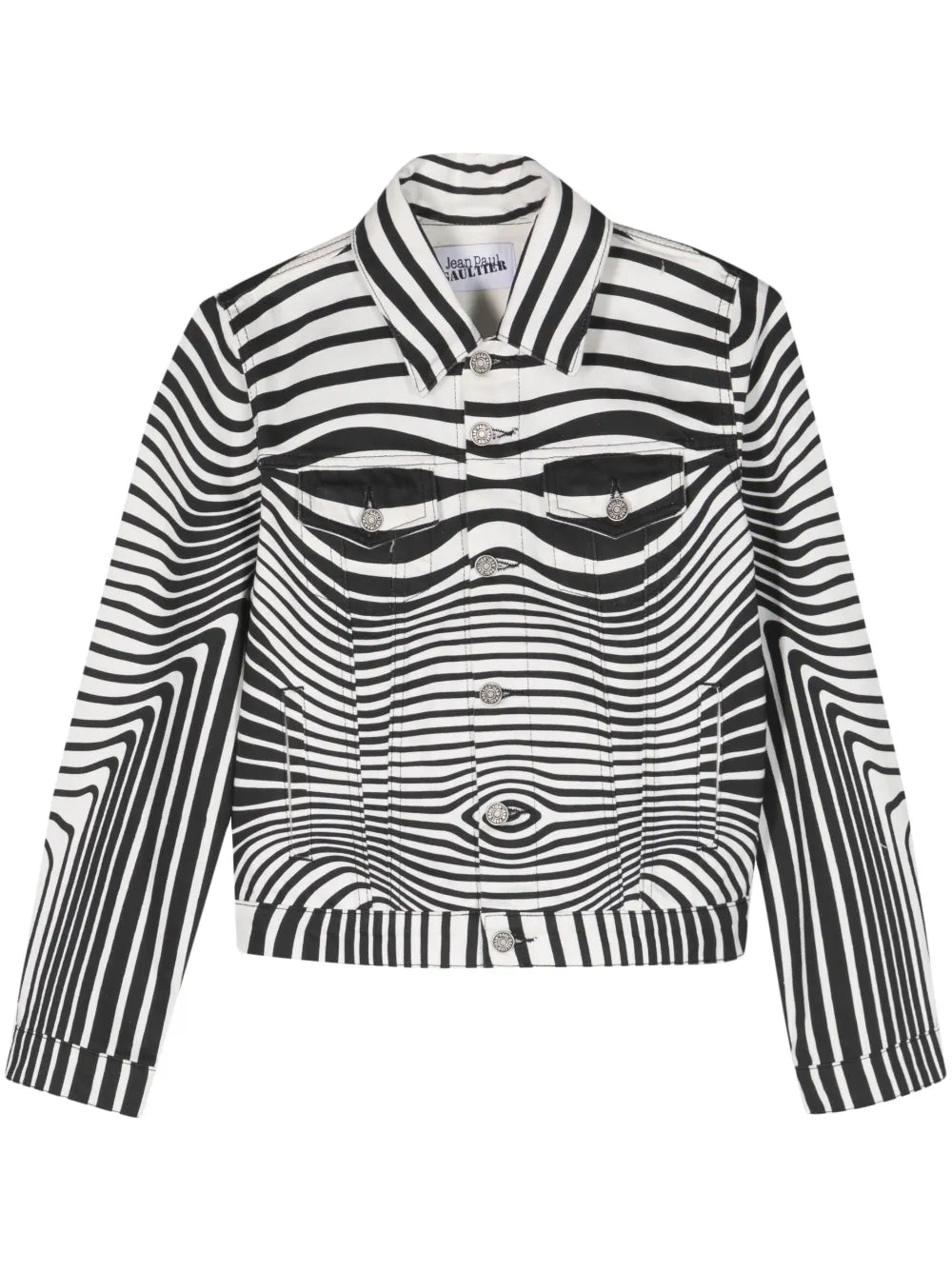 Morphing Digital-Print Denim Jacket