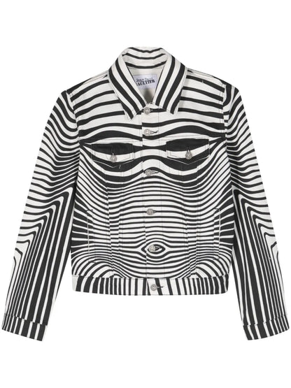 Morphing Digital-Print Denim Jacket
