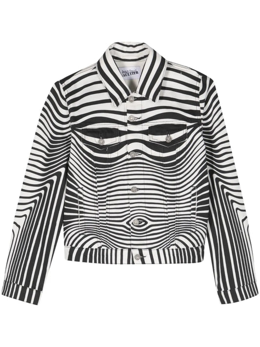 Morphing Digital-Print Denim Jacket