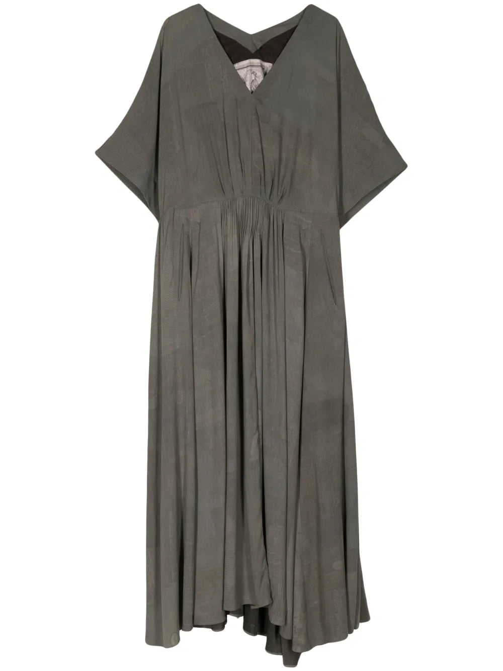 Draped Silk Max Dress