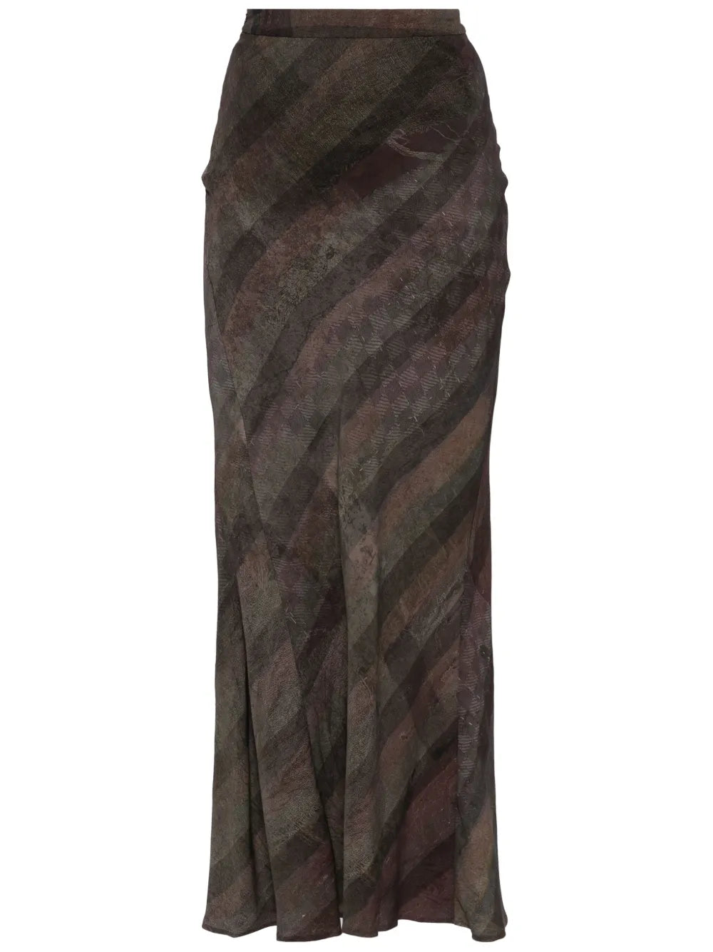 Long Silk Blend Skirt