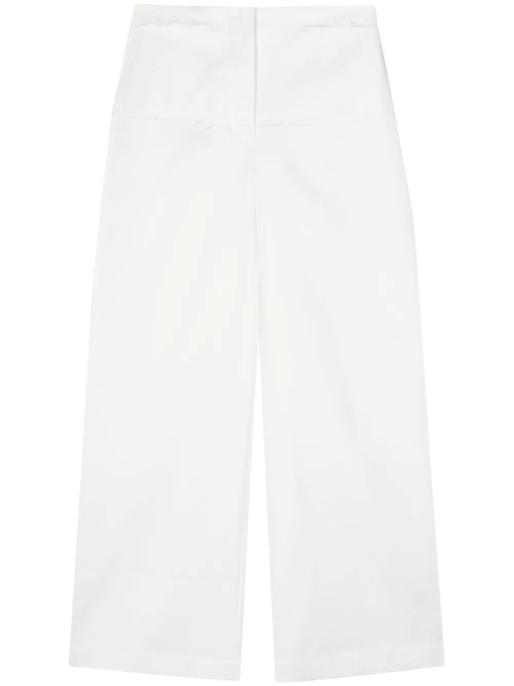 Cotton Straight-Leg Trousers