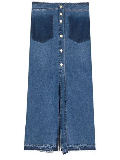 Elise Denim Maxi Skirt