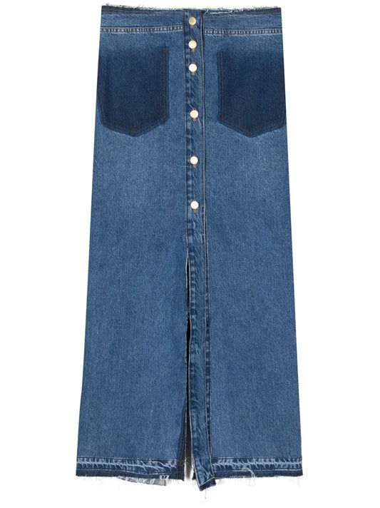 Elise Denim Maxi Skirt