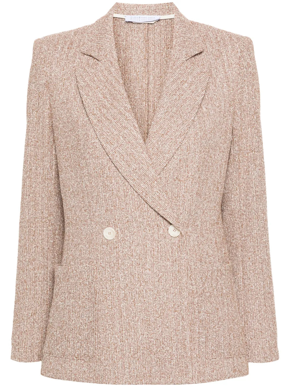 Double-Breasted Button Blazer