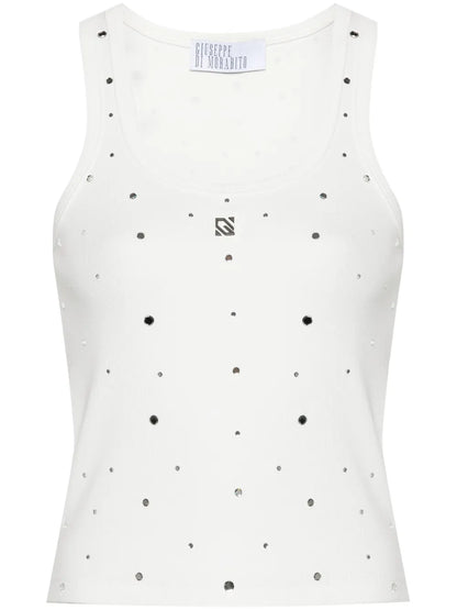Crystal-Embellished Tank Top