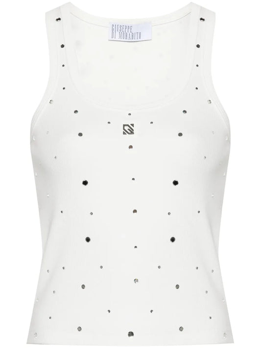 Crystal-Embellished Tank Top