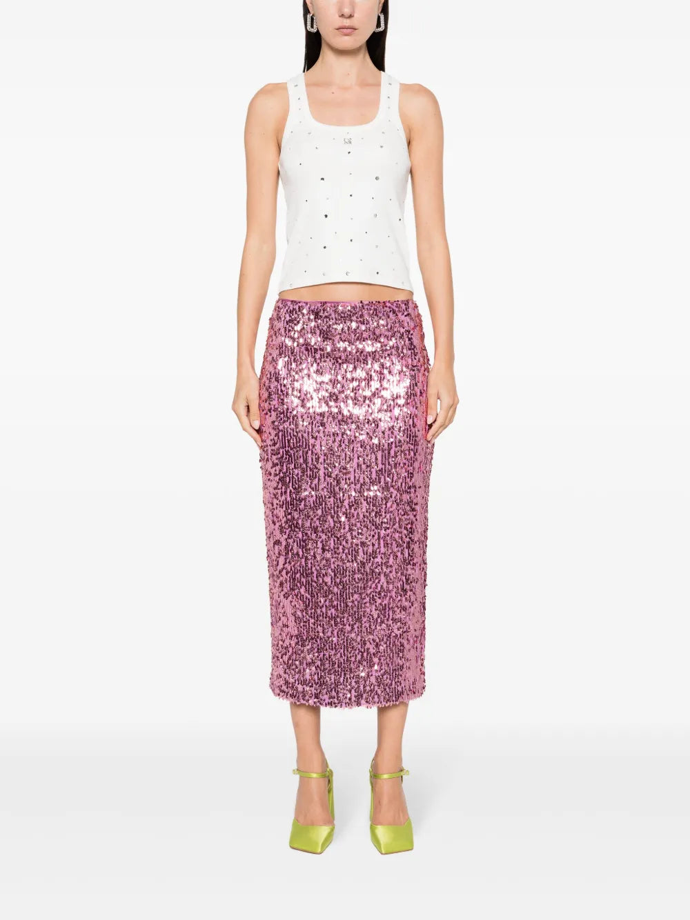 Crystal-Embellished Tank Top