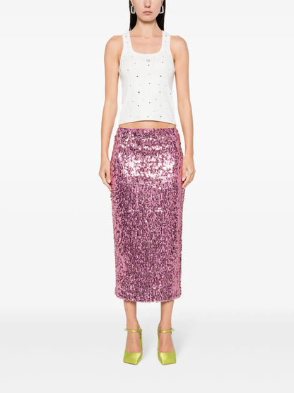 Crystal-Embellished Tank Top
