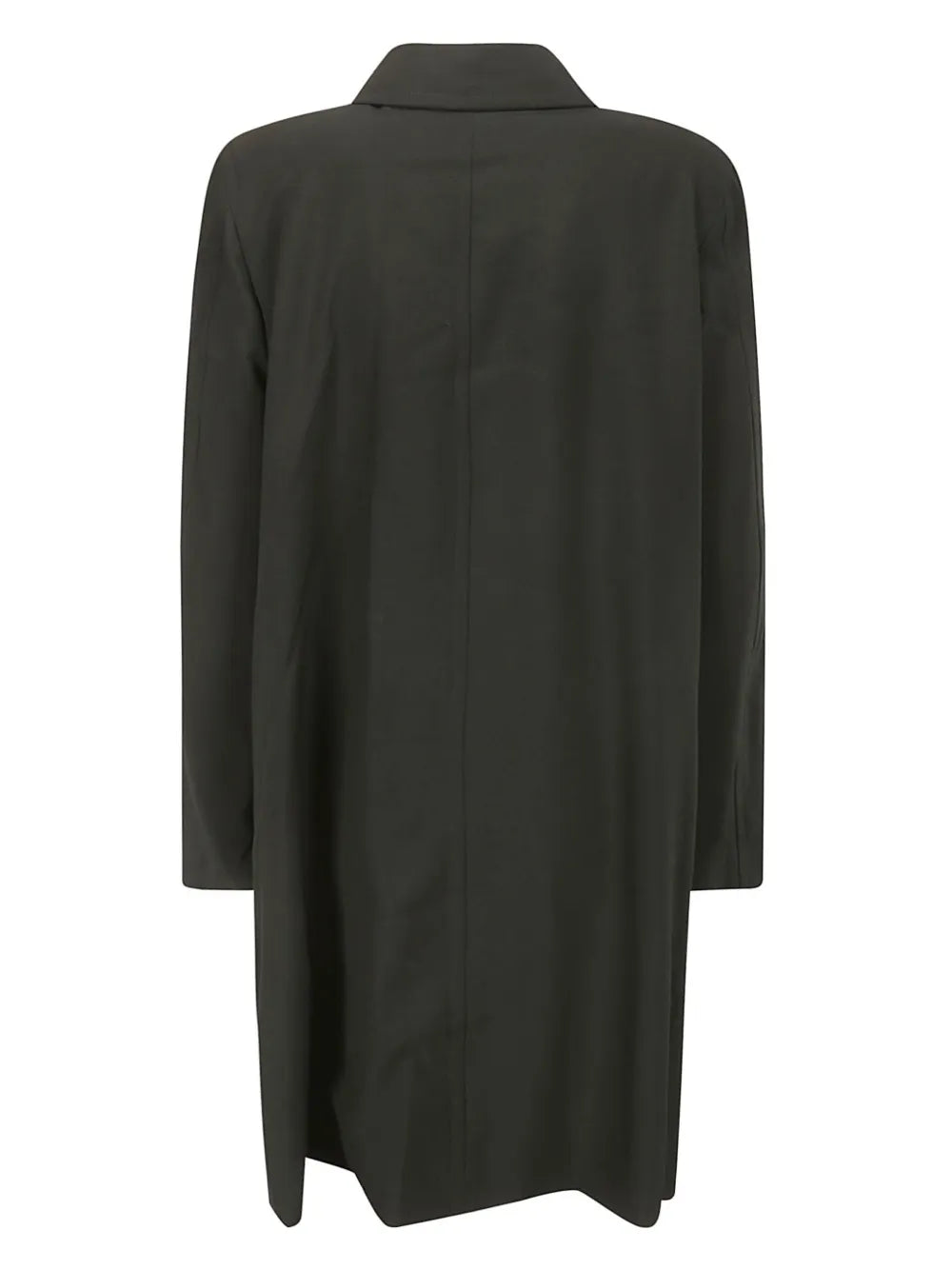 Oversized-Collar Single-Breasted Collar