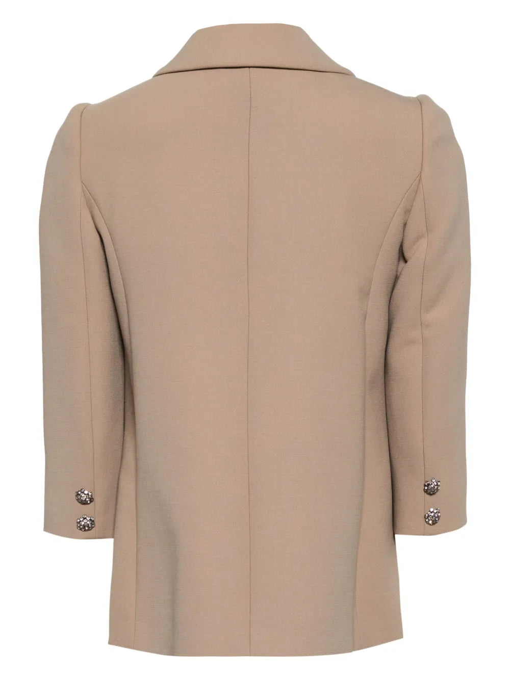 Embellished-Button Virgin-Wool Jacket