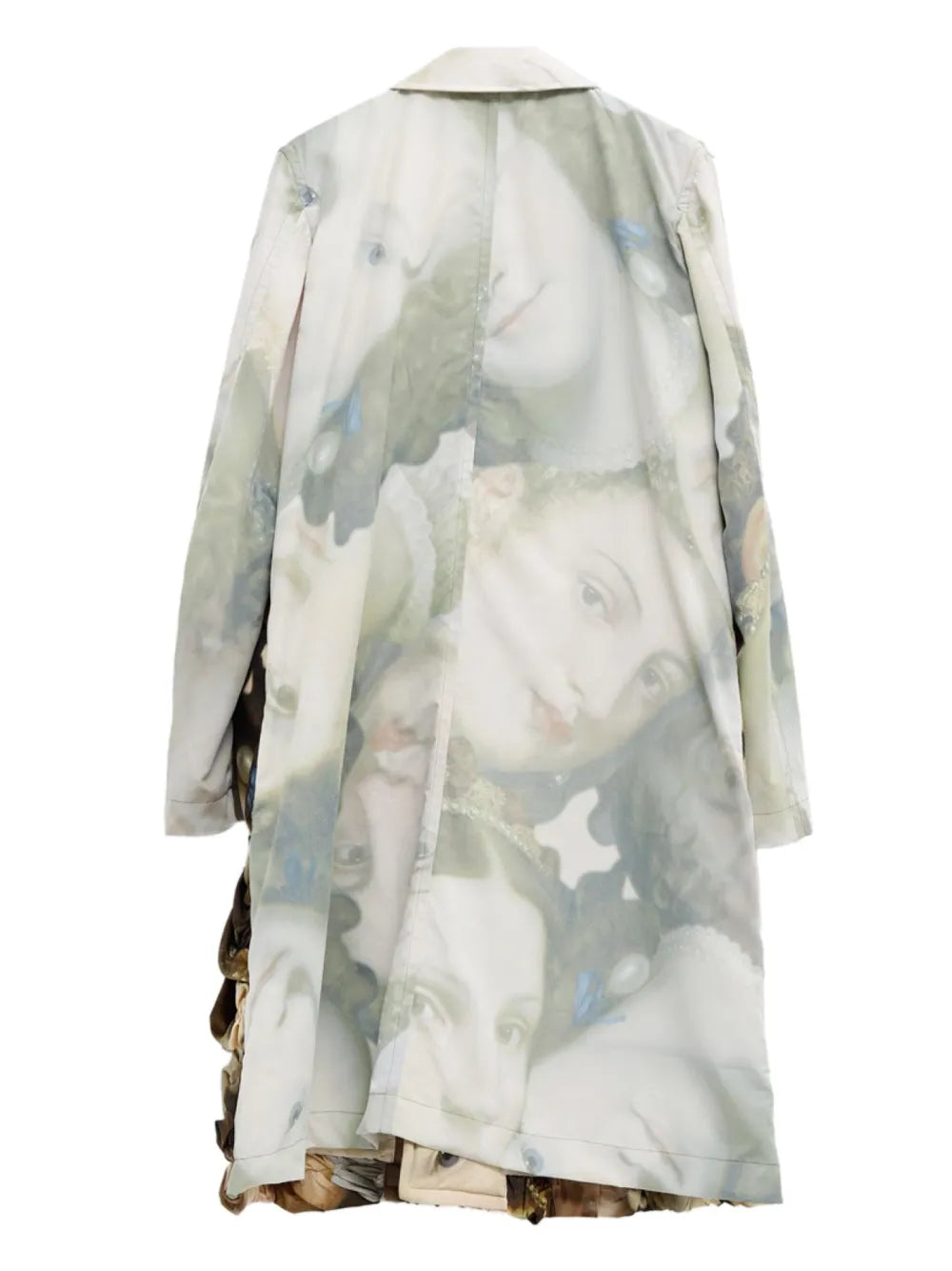 Single-Breasted Ruched Coat