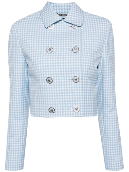 Medusa-Buttons Cropped Jacket