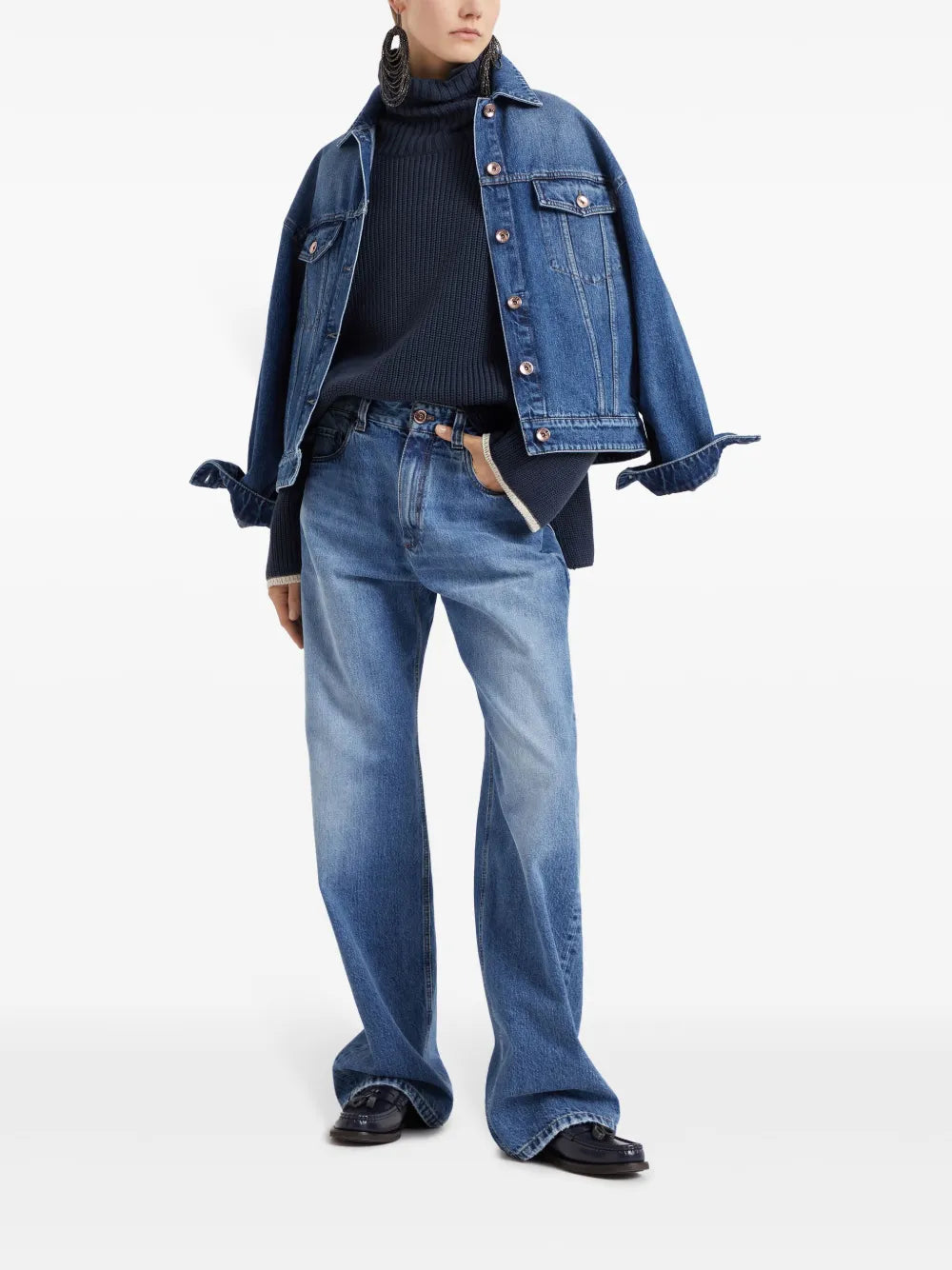 Button-Up Denim Jacket