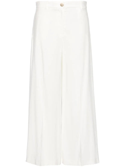 High-Waist Cropped Trousers