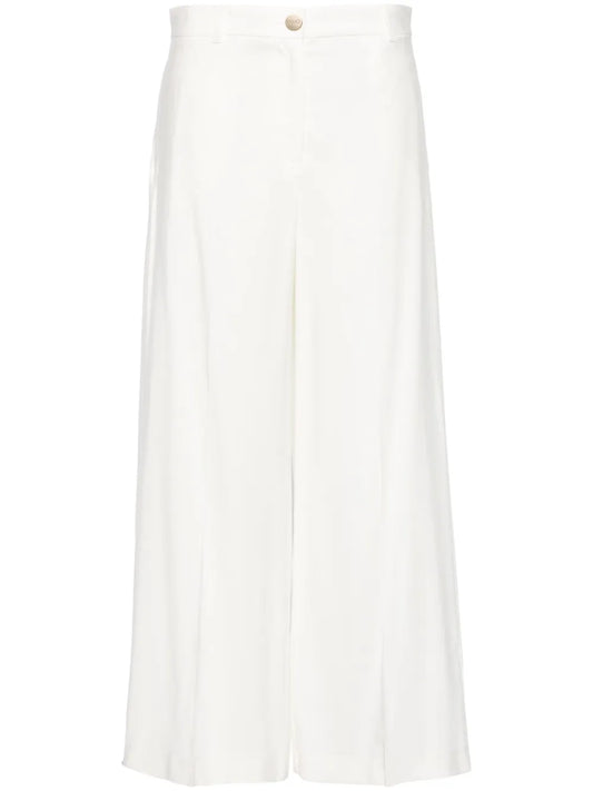 High-Waist Cropped Trousers