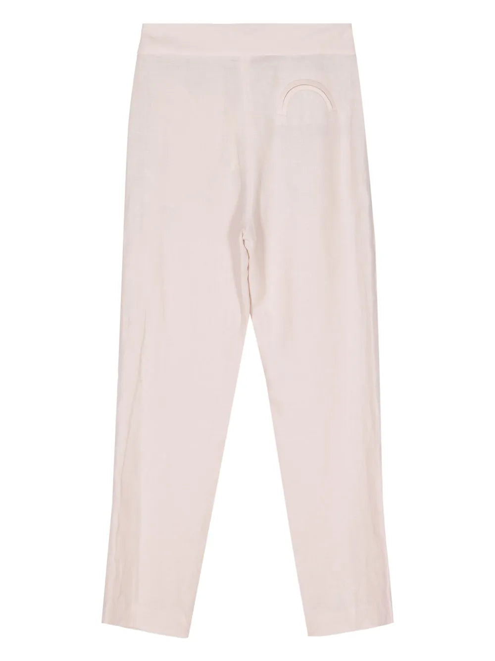 Tapered-Leg Linen Trousers