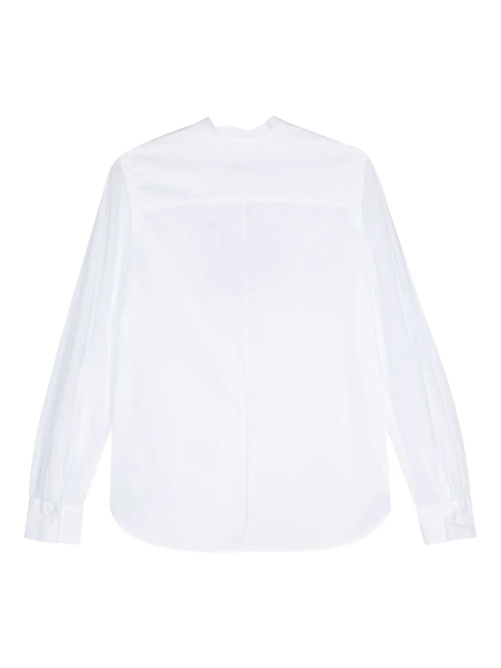 Band-Collar Cotton Shirt