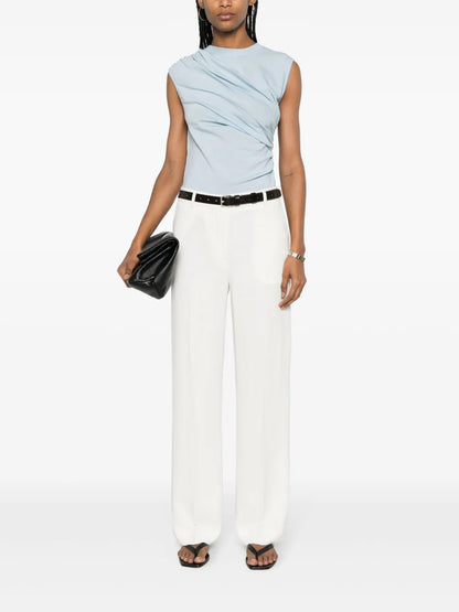 Straight-Leg Tailored Trousers