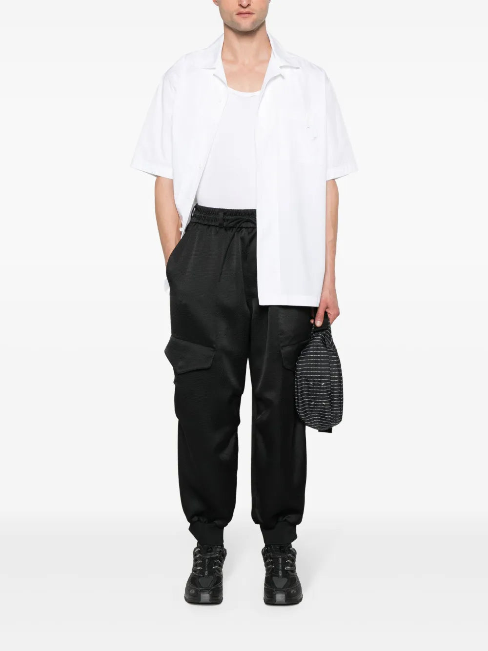 Tch Seersucker Cargo Trousers