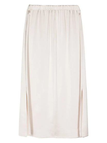 Bead-Detailed Straight Midi Skirt