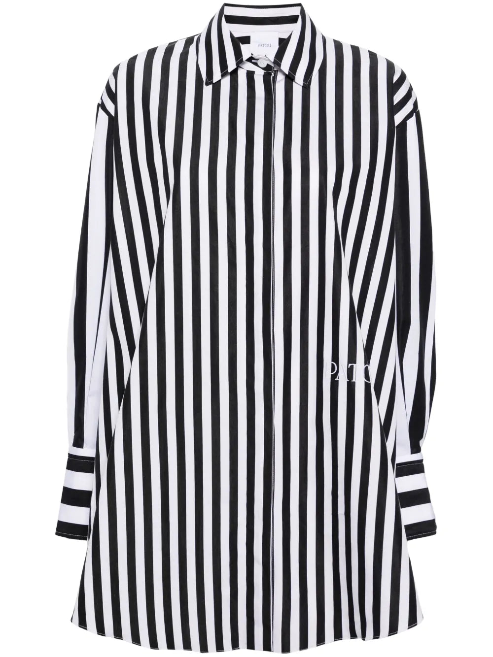 Logo-Embroidered Striped Shirt