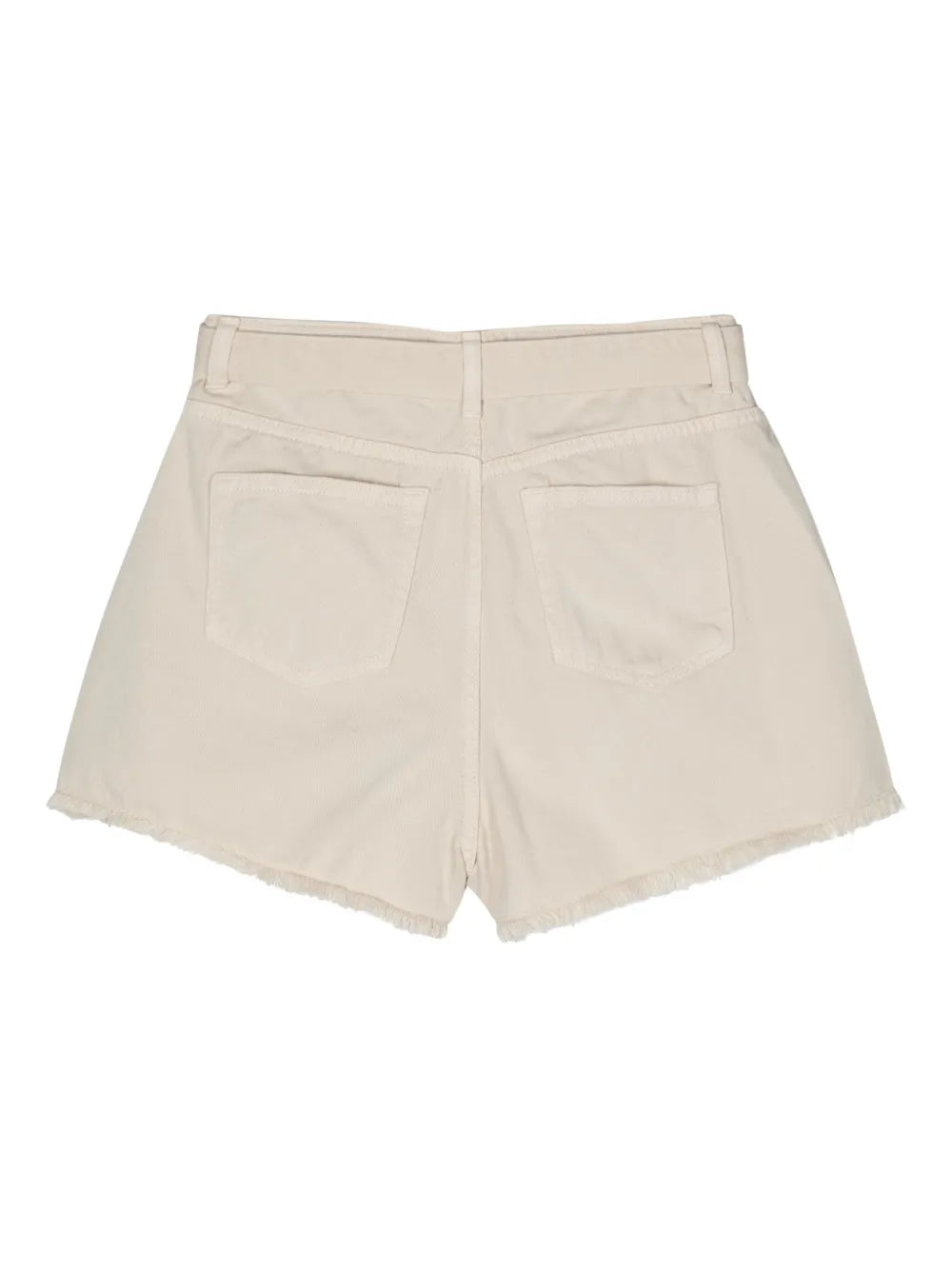 Frayed Belted Denim Shorts
