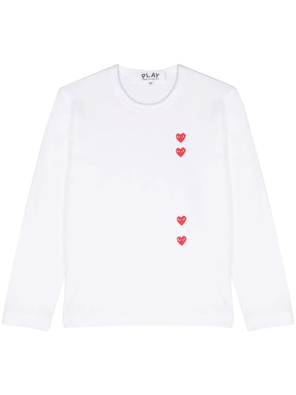Heart-Print Cotton T-Shirt