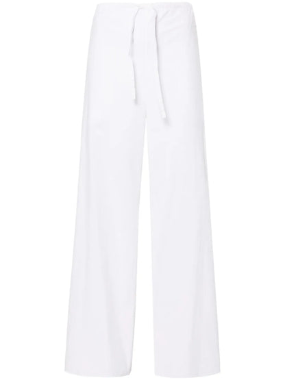 Jugi Drawstring-Waist Cotton Trousers