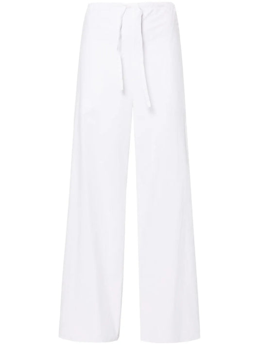 Jugi Drawstring-Waist Cotton Trousers